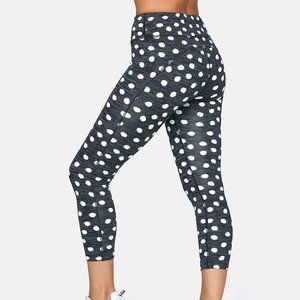 Outdoor Voices Flex 3/4 Legging Black Polka — S